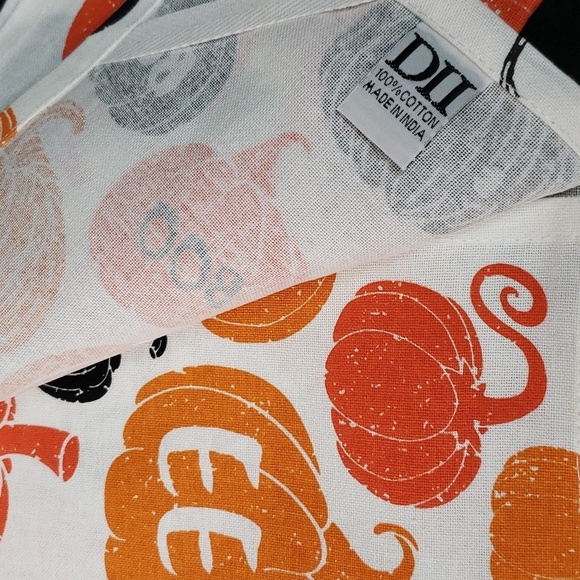 Design Imports NWT Set/2 100% Cotton Halloween Dish Towels - Picture 5 of 5